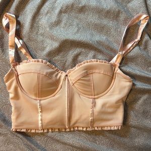 light pink corset top